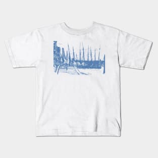 Billingsgate by James McNeill Whistler Polka Hexagonal Honeycomb Fill Kids T-Shirt